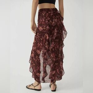 Free People Flounce Maxi Skirt Size 10
